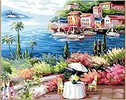 16 x 20 Inch DIY Oil Painting on Canvas Paint by Number Kit Spring Flower Pattern for Adults Beginner Craft Home Wall Decor Framel Multicolor174