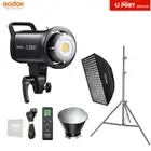 Godox SL100D 5600K LED Video Light with RC-A6 + 60*90cm Grid Softbox Light Stand
