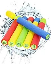 Kids & Adults Water Blasters, Powerful Range Water Guns - Shoots Up to 12 Metres, Summer Outdoor Pool Play, Perfect for Aussie Beach Fun, Suitable for Ages 4-10 Boys and Girls (6 Pack)