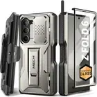 for Z Fold 6 Case, [with S Pen Slot & Hinge Samsung Z Fold 6 Fold6 Gray