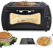 Electric Tandoor Oven & Pizza Maker – 15L Countertop Pizza Oven with Adjustable Temperature Control, Includes Disk Clamp & Pizza Peel, for Chapati Roti Naan Lahmacun & Manakish