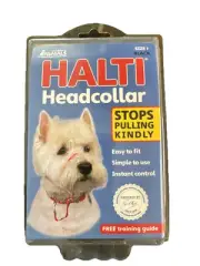 HALTI DOG Head Collar Size 1 Black Stops Pulling KINDLY-Control. New.