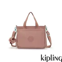 在飛比找Yahoo奇摩購物中心優惠-Kipling 乾燥藕粉色多袋手提包-KANAAN