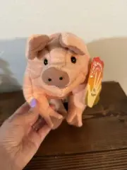 Folkmanis Large Pig 10” Plush Full Body Hand Puppet Movable Mouth Pink Animal