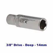 Kincrome K26056 - LOK-ON Deep Socket 14mm 3/8" Drive