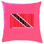 Trinidad and Tobago Barcode Style Flag - Cushion - Port of Spain Caribbean