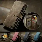 CaseMe Leather Wallet Card Slot Holder Case For Samsung S23 S22 S21 S20 A51 A71