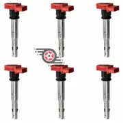 Set of 6 Direct Ignition Coils 06E905115E For AUDI Q5 Q7 S4 A4 A5 A6 3.0 3.2