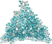 Nail Art Glass Rhinestones 2880pcs Flatback Gems Acrylic Nail Gems Multi Sizes Nail Decorations Set