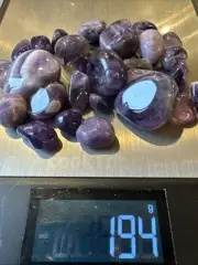 194g Polished Tumbled Stone Reiki Crystal Decor Amethyst Gemstone Specimen NEW