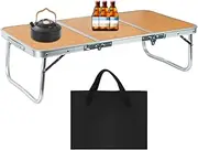 Nuytghr Folding Table for Camping - Portable Camp Table | Folding Stable Portable Lightweight for Rv Trip Beach Car Backyard Patio BBQ Picnic Hiking Travel