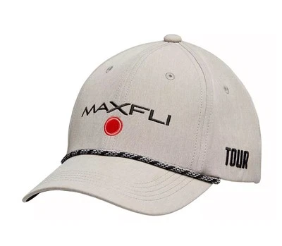 Maxfli Men's Braided Golf Hat Gray SnapBack One Size New