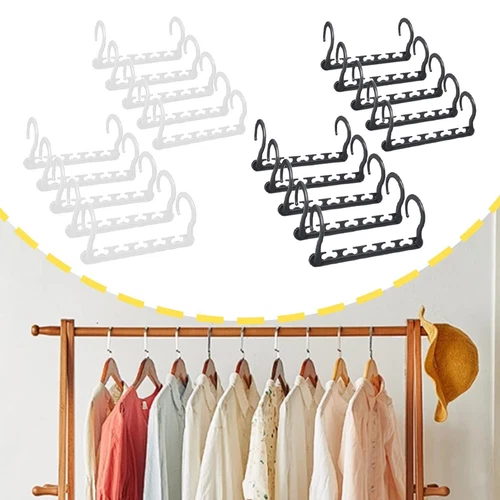 10x Space Saving Hangers Closet Organizer and Storage for Shorts Pants Jeans