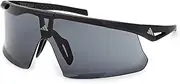 [adidas] HIGH CONTRAST SHIELD SHIELD MEN'S SUNGLASSES, Black, 00, matte black, 00