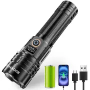 Rechargeable Flashlights High Lumens with LED Super Bright Waterproof Flashli...