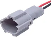 2Pin 7123-1424-40 Auto Sensor Waterproof Electrical Connector Wire Harness Daytime Running Lights Plug Compatible with Hyu~dai (Color : 2P Male, Size : 1 Set)