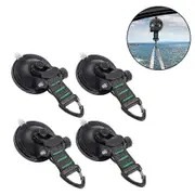 Heavy Duty Suction Cups 4 Pieces With Hooks Upgraded Car Camping Tie Down Suction Cup Camping Tarp Accessory With Securing Hook Strong Power For Aw...