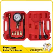 8pcs Petrol Cylinder Compression Tester Engine Kit Gauge Tool Automotive