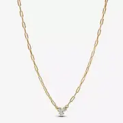 *BRAND NEW* Pandora Era Clear Diamond Cluster Paperclip Chain Necklace 353734C01