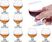 Glsairy Cute Shot Glasses Small Brandy Snifters Set of 8 | Cognac glasses | Port Glasses | Tequila Glasses(3.5 oz | 100 ml)