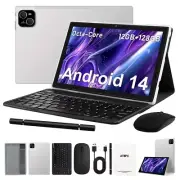 10.1Inch Android 14 Tablet 128GB ROM 12GB(4+8GB) RAM 1280*800 IPS Display Screen
