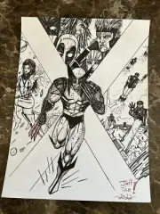 Wolverine Original 9x12 Sketch Art by Jeff Tae