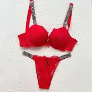 Sexy Lingerie Comfort Women Set Push Up Bra 39;s Secret Lingerie Set Female 2 Piece Brand Underwear Vetement Femme PURPLE 85B