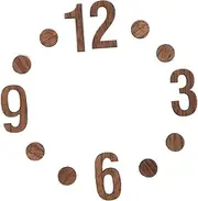 Levemolo Clock DIY Supplies 1 Set of Wooden Numbers for Digital Clocks Watch Hands Replacement Parts Simple Installation