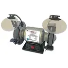 250W BENCH GRINDER 150mm 6" DUAL WHEEL SHARPENER INDUCTION MOTOR SHIELDS -NEW