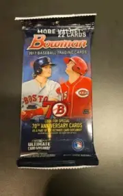 2017 Bowman Baseball Fat Pack! 22 Cards Sealed Rare! Acuna 1st? Aaron Judge RC?