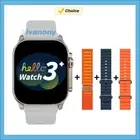 Original Hello Watch 3 plus Smartwatch 49Mm Bluetooth Call Compass Ebook Photo A