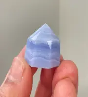Blue Lace Agate Mini-Tower High Grade Natural Crystal T093a