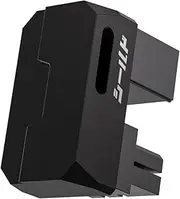 EZDIY-FAB Shield Series 8-Pin PCIe GPU Power Adapter,180-Degree U-Turn Angled Connector, Aluminum Design for Graphics Cards – Reverse Type,Black-1 Pack