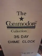 Vintage Commodore 35 Day Wooden Chime Wall Clock. New