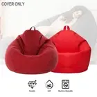 Bean Bag Cover Red Chair Seat No Filler Beanbag Indoor Outdoor Lazy Lounger
