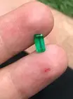 0.80 Cts Natural Bi Color Emerald emerald Cut loose gemstone From Swat Pakistan