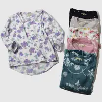 在飛比找ETMall東森購物網優惠-珊瑚絨圓領套頭單件保暖印花睡衣
