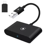 Wireless CarPlay Adapter for iPhone, CarPlay Dongle Convert Factory Wired