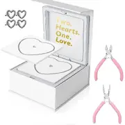 DIY Permanent Bracelet Kit Stainless Steel Bracelets Making Kits for Lover Silver