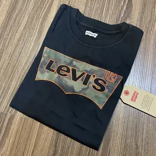 Levis 青年版 經典文字 大Logo 圓領短T 白色 情侶裝