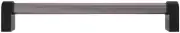 Hapny Home C1001-SM Clarity 12" Center to Center Modern Solid - Smoke / Matte