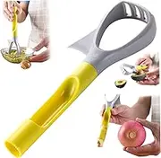 Avocado Cutter, 3-in-1 Avocado Slicer, Reusable Avocado Masher with Comfortable Handle, Multi-Function Avocado Tool 8.4x2.7x1.3inch Avocado Slicer Tool Avocado Tool Mini Masher