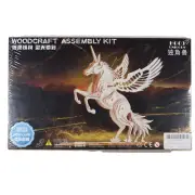 Woodcraft Assembly Kit HG03 Unicorn * NEW Sealed * Wood Model Kit * New-Land