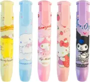 5Pcs Cute Erasers for Kids Retractable Pencil Pencils Kawaii Eraser Fun Back to