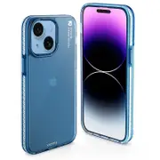 X-LEVEL For iPhone 15 Plus Matte Back Cover Metal Lens Frame Shockproof TPU+PC Phone Case