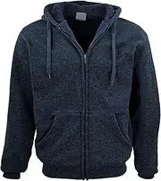 [Zmart] Men's Thick Zip Up Hooded Hoodie w Winter Sherpa Fur Jumper Coat Jacket Sweater