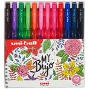 Uni-ball Signo RT1 Retractable Gel Pens 12 Pack Floral