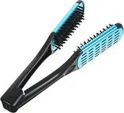 NOLITOY Professionally Designed Hair Straightening Clamp Brush Double-sided Brush for Hair Straightening Hairdressing Tool