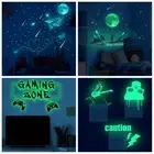 Home Decor Moon Wall Decal Self-adhesive Glow In The Dark Luminous Wall Sticker