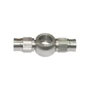 Aeroflow Banjo Fitting Double Ends 11.2mm 7/16" To -3 PTFE Hose Fitting